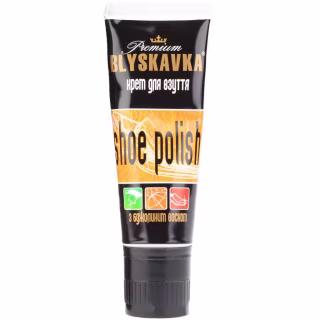 Крем для обуви Blyskavka С аппликатором Белый 75 мл (4820055140577)