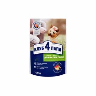 Вологий корм для собак Club 4 Paws з куркою в желе 100 г (4820083908880)