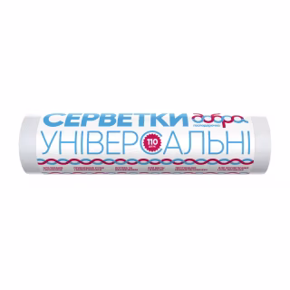 Серветки для прибирання Добра Господарочка універсальні в рулоні 110 шт. (4820086521512)