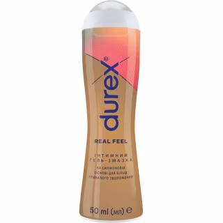 Интимный гель-смазка Durex Real Feel для анального секса на силиконовой основе (лубрикант) 50 мл (4820108005327)
