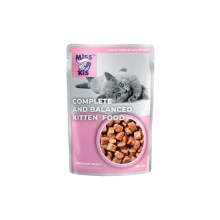 Влажный корм для кошек Mis Kiss для котят курица в соусе 80 г (4820111141425)