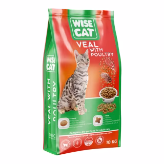 Сухой корм для кошек Wise Cat Veal with poultry 400 г (4820111141630)