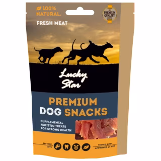 Лакомство для собак Lucky Star мягкое утиное вяленое мясо 11 см 85 г (4820111434138/4820281500022)