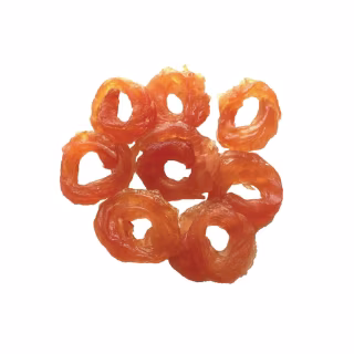 Лакомство для собак Lucky Star Мягкие кольца вяленого мяса курицы ≈4 см 85 г (4820111434169)