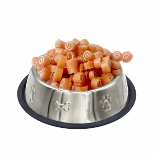 Лакомство для собак Lucky Star Мини-роллы с мягким мясом курицы и трески 1-2 см 85 г (4820111434176)