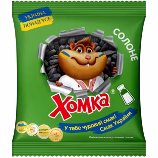 Семена подсолнечника Хомка жареное соленое 125 г (4820134943099)