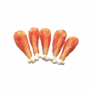 Лакомство для собак Lucky Star Мягкая куриная голень с кальциевой костью 7 см 500 г (4820144201202)