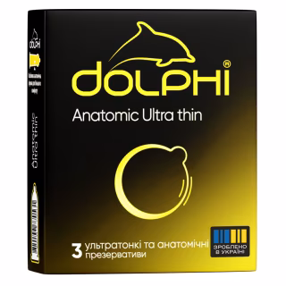 Презервативи Dolphi Anatomic Ultra Thin 3 шт. (4820144770531)