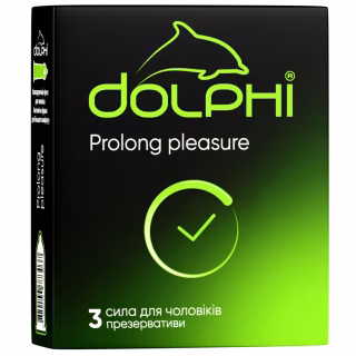 Презервативи Dolphi Prolong Pleasure 3 шт. (4820144773037)