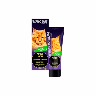 Паста для животных Unicum Duo Мультивитамин+ЖКТ для кошек и котят 100 г (4820150208806)