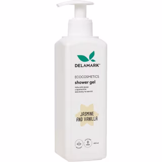 Гель для душу DeLaMark з ароматом квіток жасмину і нотками ванілі 400 мл (4820152331465)