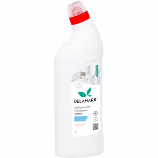 Засіб для чищення унітазу DeLaMark Білі квіти бавовни 1 л (4820152333650)