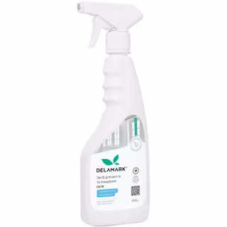 Засіб для миття скла DeLaMark Білі квіти бавовни 500 мл (4820152333681)