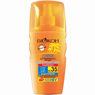 Средство для загара Біокон Спрей для безопасного загара Для детей и взрослых SPF-35 160 мл (4820160031173)
