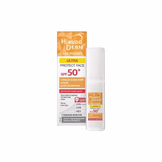 Средство от загара Біокон Hirudo Derm Sun Protect Ultra Protect Face SPF 50+ Солнцезащитный крем для лица 50 мл (4820160038547)