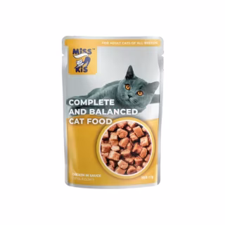 Влажный корм для кошек Mis Kiss с курицей в соусе 100 г (4820164440179/4820111141456)