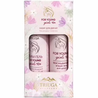 Набір косметики Triuga Ayurveda For Young Girls Гель для душу 250 мл + Інтим гель 300 мл (4820164642054)