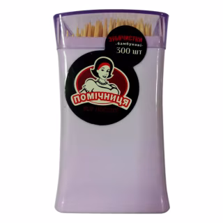 Зубочистки Помічниця Бамбуковые 300 шт. (4820164968390)