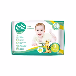 Підгузки Lolly Soft Midi 3 4-9 кг 45 шт (4820174981259)