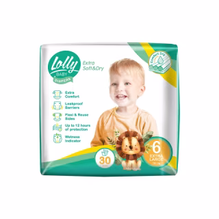 Підгузки Lolly Soft Extra Large 6 16+ кг 30 шт (4820174981280)