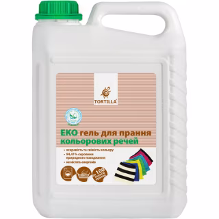Гель для прання Tortilla Еко Для прання кольорових речей 5 л (4820178060226)
