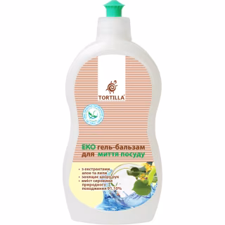 Средство для ручного мытья посуды Tortilla Эко гель-бальзам 500 мл (4820178061414)