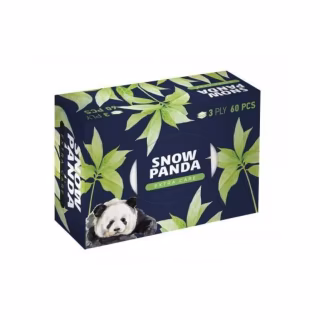 Серветки косметичні Сніжна Панда Extra Care 3 шари 60 шт. (4820183971227)
