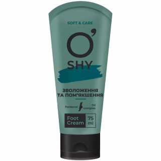 Крем для ніг O'Shy Зволоження та пом'якшення 75 мл (4820185226462)