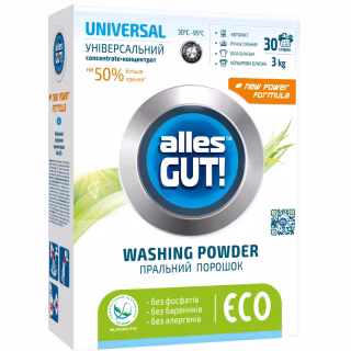 Пральний порошок Alles GUT! Eco Універсальний 3 кг (4820189880165)