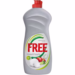Засіб для ручного миття посуду Free Лайм та яблуко 500 мл (4820196010579)