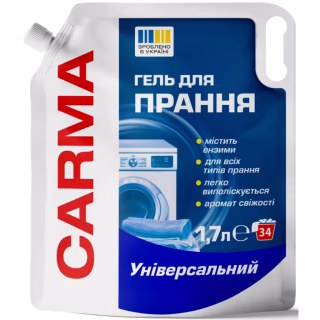 Гель для стирки Carma Универсальный 1.7 л (4820204702229)