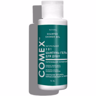 Гель для душу Comex Бергамот 3 в 1 Парфумований для чоловіків 75 мл (4820230955064)