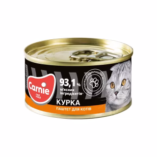 Паштет для кошек Carnie мясной с курицей 100 г (4820255190013)