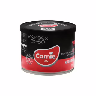 Консервы для собак Carnie Dog мясной паштет из говядины 185 г (4820255190198)
