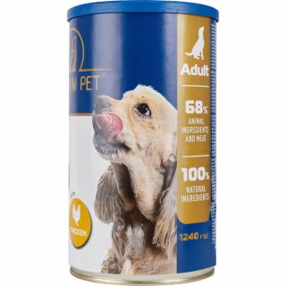 Консервы для собак PREMIUM PET Кусочки в соусе с курицей 1.240 г (4820255192260)