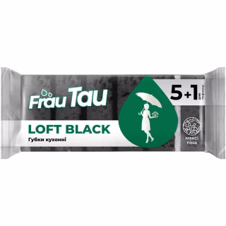 Губки кухонные Frau Tau Loft Black 6 шт. (4820263234891)