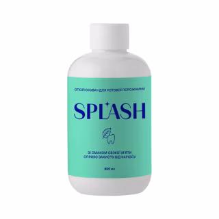 Ополіскувач для порожнини рота Splash Зі смаком свіжої м'яти 200 мл (4820266831660)