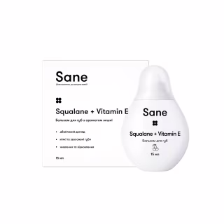 Бальзам для губ Sane Squalane + Vitamin E Живильний З ароматом вишні 15 мл (4820266831943)