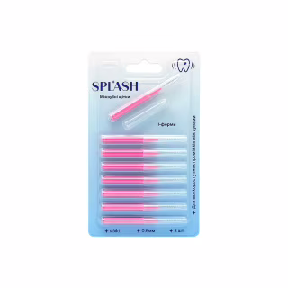 Щітки для міжзубних проміжків Splash М'які 0.6 мм 8 шт. (4820266833008)