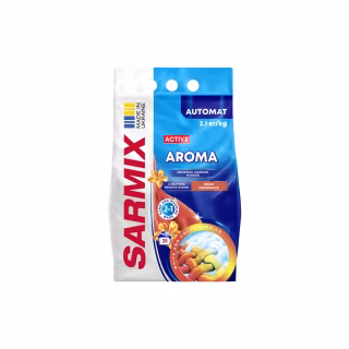 Стиральный порошок Sarmix Active Aroma для всех типов стирки 2.1 кг (4820268104182)