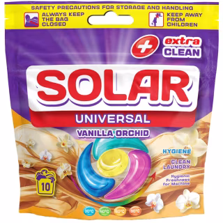 Капсули для прання Solar Household Universal Vanilla Orchid 10 шт. (4820269930278)
