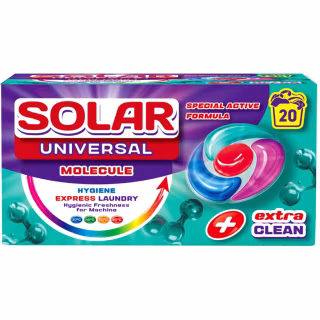 Капсули для прання Solar Household Universal Molecule 20 шт. (4820269930377)