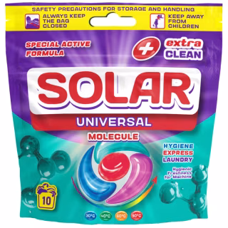 Капсули для прання Solar Household Universal Molecule 10 шт. (4820269930384)