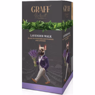 Чай Graff Lavender Walk Чорний 20 пакетиків х 1.5 г (4820279610658)