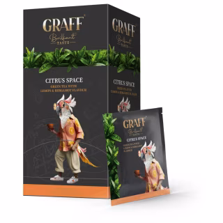 Чай Graff Citrus Space Зеленый 20 пакетиков х 1.5 г (4820279610764)