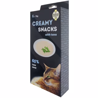 Лакомство для котов Lucky Star Мягкое пюре из мякоти тихоокеанского тунца и креветок в стеках 10 г (4820281500213)