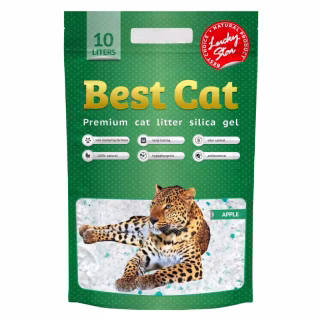 Наполнитель для туалета Best Cat Green Apple Силикагелевый 10 л (4820281500381)