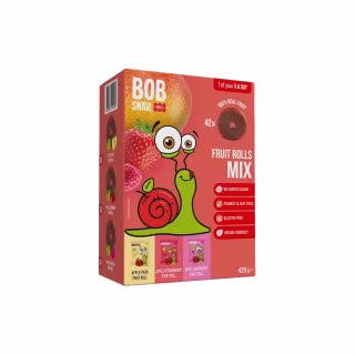 Конфета Bob Snail Fruit Rolls Mix 3 вкуса по 140 г (4820287101032)