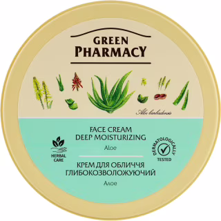 Крем для лица Green Pharmacy Алоэ Глубокоувлажняющий 200 мл (4823015907647)
