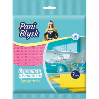 Салфетки для уборки Pani Blysk Влагопоглощающие 3 шт. (4823071661118)